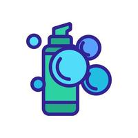 schuim, bubbels pictogram vector. geïsoleerde contour symbool illustratie vector