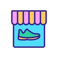 schoenenwinkel pictogram vector overzicht illustratie
