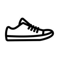 sneakers pictogram vector. geïsoleerde contour symbool illustratie vector