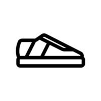 sneakers pictogram vector. geïsoleerde contour symbool illustratie vector