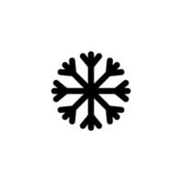 vector teken van het symbool van de sneeuwvlokken is geïsoleerd op een witte achtergrond. sneeuwvlokken pictogram kleur bewerkbaar.
