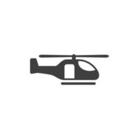 vector teken van het helikopter symbool is geïsoleerd op een witte achtergrond. helikopter pictogram kleur bewerkbaar.