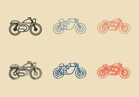 Gratis Cafe Racer Vectorillustratie vector