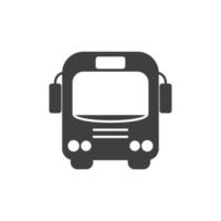 vector teken van het bus-symbool is geïsoleerd op een witte achtergrond. bus pictogram kleur bewerkbaar.