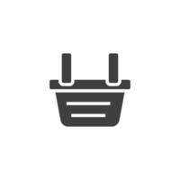 vector teken van het winkelmandje-symbool is geïsoleerd op een witte achtergrond. winkelmandje pictogram kleur bewerkbaar.