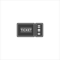 vector teken van het ticket-symbool is geïsoleerd op een witte achtergrond. ticket pictogram kleur bewerkbaar.