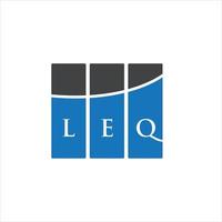 leq brief logo ontwerp op witte achtergrond. leq creatieve initialen brief logo concept. leq brief ontwerp. vector