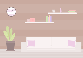 Gratis Living Room Vector