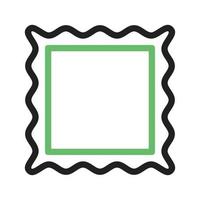 frame ik lijn groen en zwart pictogram vector
