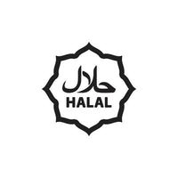 halal pictogram eps 10 vector