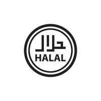 halal pictogram eps 10 vector