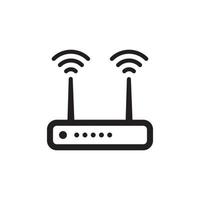 router pictogram eps 10 vector