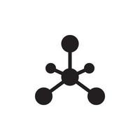 molecuul pictogram eps 10 vector