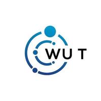 wt brief technologie logo ontwerp op witte achtergrond. wut creatieve initialen letter it logo concept. wut brief ontwerp. vector