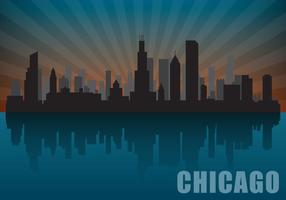 Chicago skyline vector