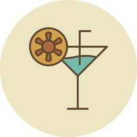 cocktail gevuld retro vector