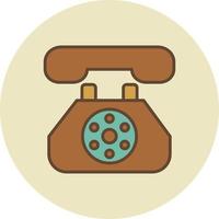 vaste telefoon gevuld retro vector