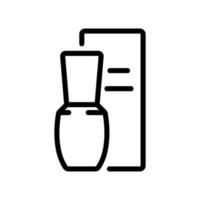 serum kolf en doos pictogram vector overzicht illustratie