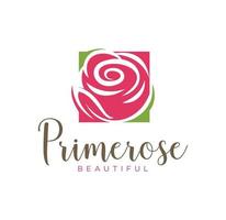 prime rose logo mooie salon spa fashion design inspiratie vector