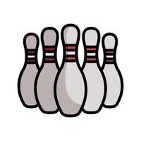 bowling pictogram vector ontwerpsjabloon