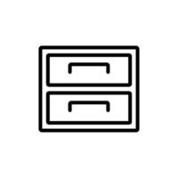 kabinet pictogram vector ontwerpsjabloon