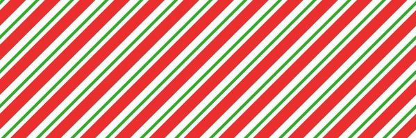 kerst candy cane gestreepte naadloze patroon. kerst candycane achtergrond met rode en groene strepen. pepermunt karamel diagonale print. xmas traditionele inwikkeling textuur. vector illustratie