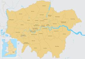Londen Kaart Vector