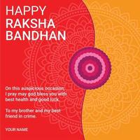 gelukkige raksha bandhan-wenskaart, post, banner vector