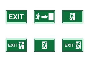 Gratis Emergency Exit Sign Vector