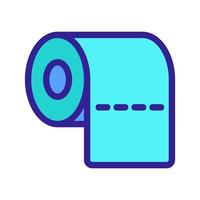 toiletpapier pictogram vector. geïsoleerde contour symbool illustratie vector