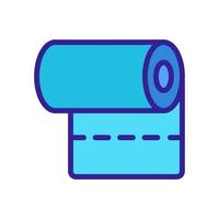 stof roll pictogram vector overzicht illustratie