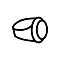 ring pictogram vector. geïsoleerde contour symbool illustratie vector