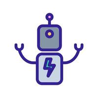 robot pictogram vector. geïsoleerde contour symbool illustratie vector