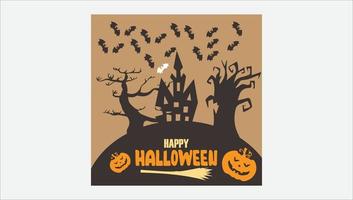 happy halloween-illustratiesjabloon vector