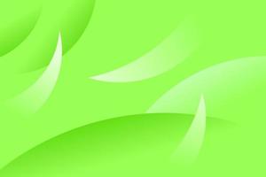 serene groene achtergrond met een bladkleur, met een taps gebogen patroon. abstracte vectorafbeeldingen vector