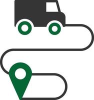 service logistiek glyph twee kleuren vector