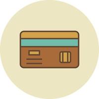 creditcard gevuld retro vector