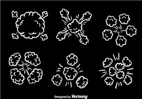 Stof Wolkvectoren vechten vector