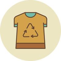 shirt gevuld retro vector