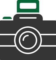 camera glyph twee kleuren vector