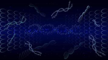 dna-moleculen voor hi-tec interface witte abstracte digitale technologie, vectorillustratie vector