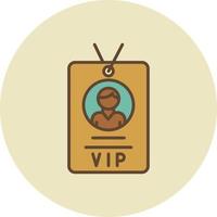 VIP-pas gevuld retro vector