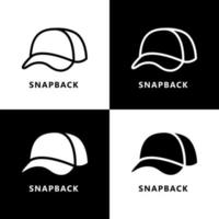 pet pictogram cartoon. snapback symbool vector logo