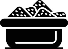 nachos glyph-pictogram vector