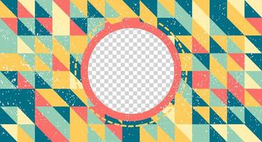 vectorillustratie. Retro funky afbeelding uit de jaren 70. grunge textuur. vector