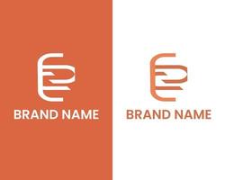 letter e en s moderne logo ontwerpsjabloon vector