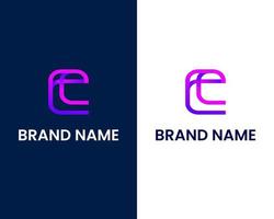 letter e modern logo ontwerpsjabloon vector