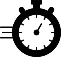 chronometer glyph-pictogram vector