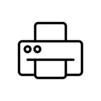 de inkjetprinter pictogram vector overzicht illustratie