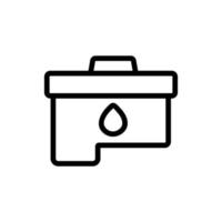 de printer cartridge pictogram vector overzicht illustratie